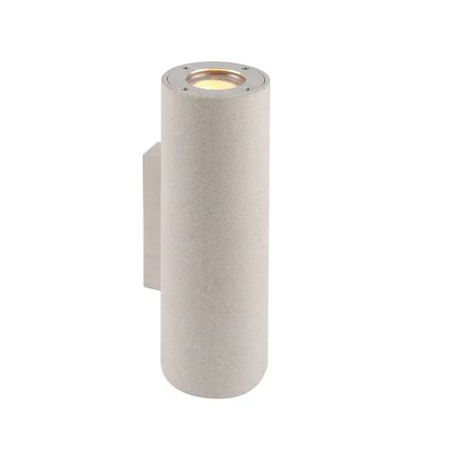 ^WALL UP-DOWN ROUND SPOT LUMINAIRE IP65 2XGU10 WHITE CEMENT
