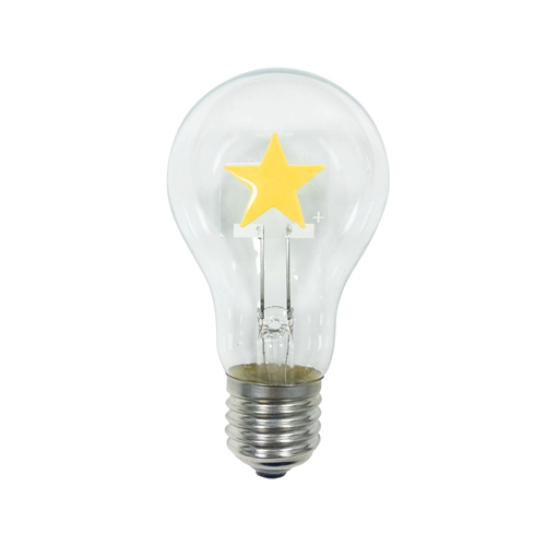 LED ФИЛАМЕНТ E27 A60 2W 2700K 230V AC 200LM RA80 30000H 360° ЗВЕЗДА