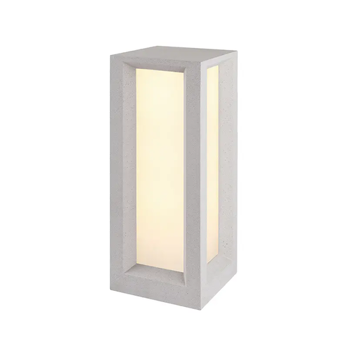 ^POST LUMINAIRE 560MM IP65 3xE27 Max.7W WHITE CEMENT & PC DIFFUSER