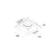 ^SQUARE MOVABLE GYPSUM TRIMLESS SPOT LUMINAIRE AARI GU10 - изображение 2