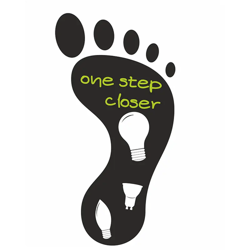 RIGHT FOOTPRINT FLOOR STICKER DIOLAMP 27x11cm