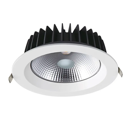 LED БЯЛА ВГРАДЕНА ЛАМПА 40W 3000K 4700Lm 100° 230V AC Ra80 Φ230*77MM 5 ГОДИНИ