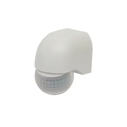 ИНФРАЧЕРВЕН ДЕТЕКТОР ЗА ДВИЖЕНИЕ ЗА СТЕНЕН МОНТАЖ 230V IP44 180° ~12m МАКС. БЯЛ