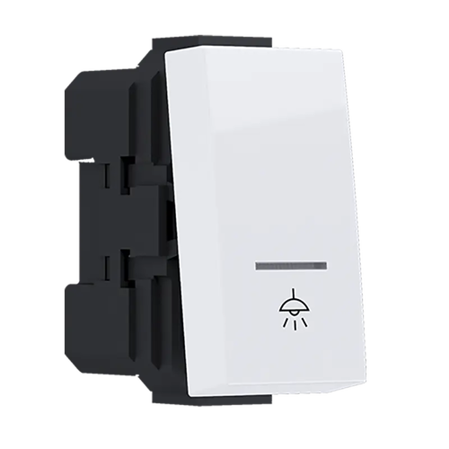 ^MODYS БУТОН С ИНДИКАТОР И СИМВОЛ ЛАМПА БЯЛ 1 M. 1P 10A 250VAC IP20