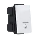 ^MODYS БУТОН С ИНДИКАТОР И СИМВОЛ ЗВЪНЕЦ БЯЛ 1 M. 1P 10A 250VAC IP20
