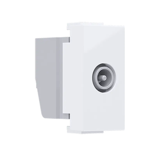 ^ MODYS TV-R SOCKET THROUGH-LINE WHITE 1 M. IP20