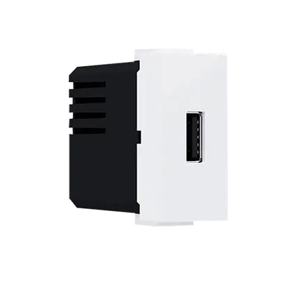 ^ MODYS USB ЗАРЯДНО БЯЛО 1 M. 1XUSB 5VDC 1.2A IP20