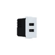 ^ MODYS USB CHARGER WHITE 1 M. 2xUSB TYPE A+C 5VDC 3A IP20