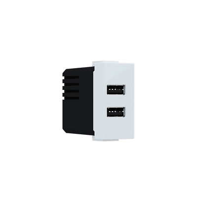^ MODYS USB CHARGER WHITE 1 M. 2xUSB TYPE A+C 5VDC 3A IP20
