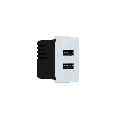 ^ MODYS USB CHARGER WHITE 1 M. 2xUSB TYPE A+C 5VDC 3A IP20