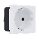 ^ MODYS SCHUKO SOCKET WHITE 2 M. 2P+E 16A 250VAC IP20