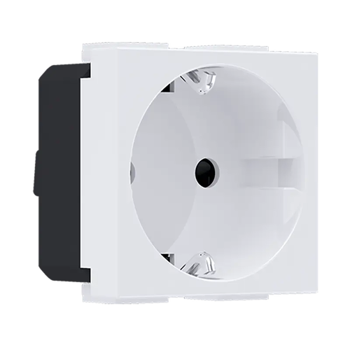 ^ MODYS SCHUKO SOCKET WHITE 2 M. 2P+E 16A 250VAC IP20