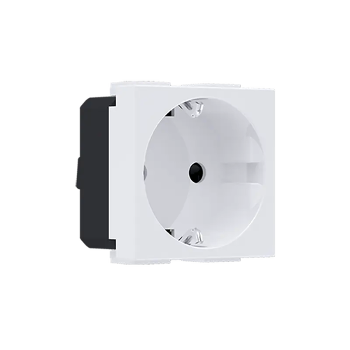 ^ MODYS SCHUKO SOCKET WITH SHUTTERS WHITE 2 M. 2P+E 16A 250VAC IP20