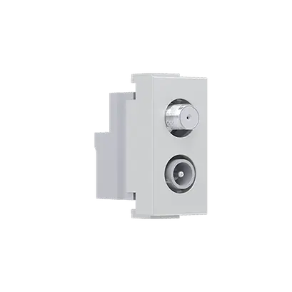 ^ MODYS SAT TV-R SOCKET END-LINE IVORY 1 M. IP20