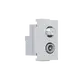 ^ MODYS SAT TV-R SOCKET THROUGH-LINE IVORY 1 M. IP20