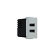 ^ MODYS USB ЗАРЯДНО СЛОНОВА КОСТ 1 M. 2xUSB ТИП A+C 5VDC 3A IP20
