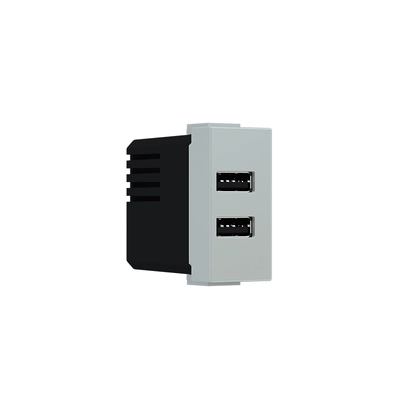 ^ MODYS USB CHARGER IVORY 1 M. 2xUSB TYPE A+C 5VDC 3A IP20