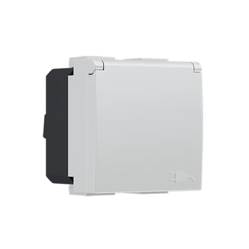 ^ MODYS КОНТАКТ ШУКО С КАПАК СЛОНОВА КОСТ 2 M. 2P+E 16A 250VAC IP20