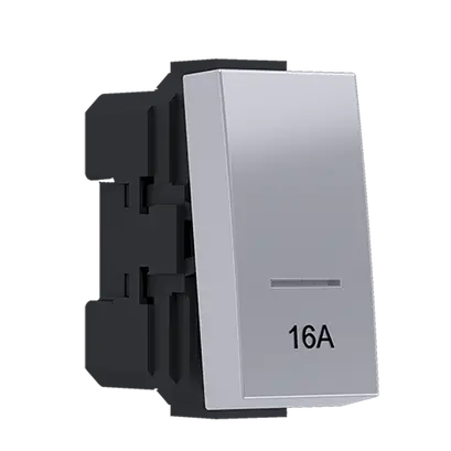 ^MODYS 2-POLE SWITCH (0-1) WITH 16A INDICATOR SILVER 1 M. 2P 16AX 250VAC IP20
