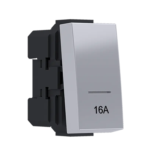 ^MODYS 2-POLE SWITCH (0-1) WITH 16A INDICATOR SILVER 1 M. 2P 16AX 250VAC IP20