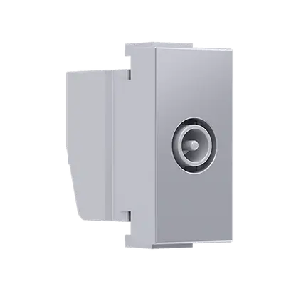 ^ MODYS TV-R SOCKET END-LINE SILVER 1 M. IP20