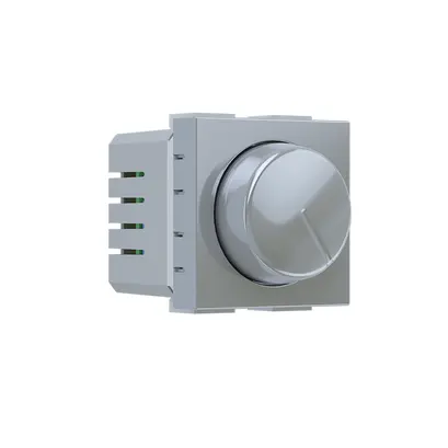 ^ MODYS ВЪРТЯЩ СЕРИЕН ДИМЕР LED (7-110W) 2ΣΤ. 250VAC IP20 СРЕБЪРЕН