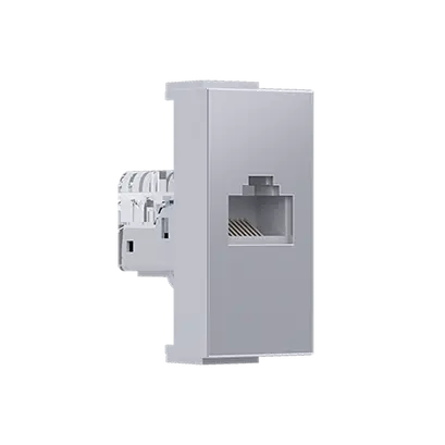 ^ MODYS DATA SOCKET SILVER 1 M. RJ45 CAT.5Ε UNSCREENED IP20