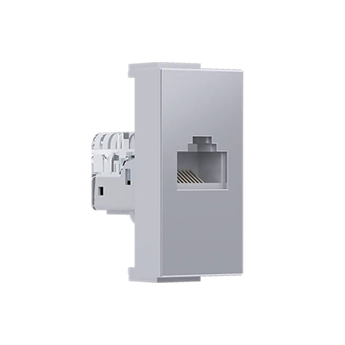 ^ MODYS DATA SOCKET SILVER 1 M. RJ45 CAT.5Ε UNSCREENED IP20