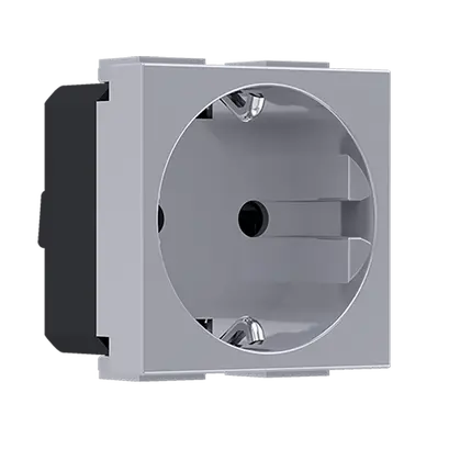 ^ MODYS КОНТАКТ ШУКО СРЕБЪРЕН 2 M. 2P+E 16A 250VAC IP20