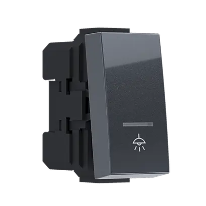 ^MODYS БУТОН С ИНДИКАТОР И СИМВОЛ ЛАМПА АНТРАЦИТ 1 M. 1P 10A 250VAC IP20