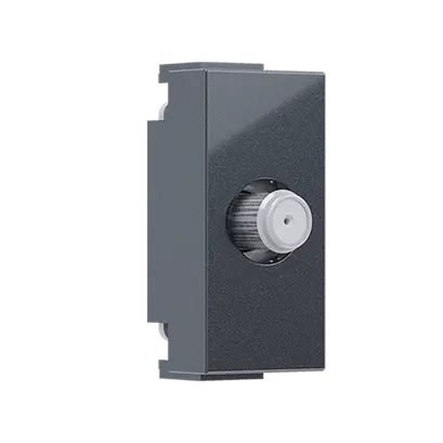 ^ MODYS SAT SOCKET FEMALE CONNECTOR ANTHRACITE 1 M. END-LINE IP20