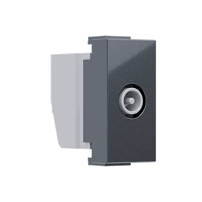^ MODYS TV-R SOCKET END-LINE ANTHRACITE 1 M. IP20