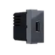 ^ MODYS USB ЗАРЯДНО АНТРАЦИТ 1 M. 1xUSB 5VDC 1.2A IP20