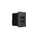 ^ MODYS USB CHARGER ANTHRACITE 1 M. 2xUSB TYPE A+C 5VDC 3A IP20
