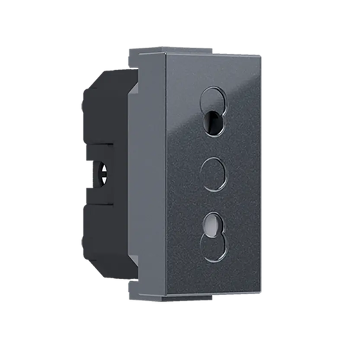^ MODYS ЕВРО КОНТАКТ СЪС ЗАЩИТНИ КАПАЧЕТА АНТРАЦИТ 1 M. 2P 10A 250VAC IP20