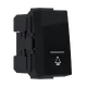 ^MODYS PUSH BUTTON SWITCH WITH INDICATOR & SYMBOL BELL MATT BLACK 1 M. 1P 10A 250VAC IP20