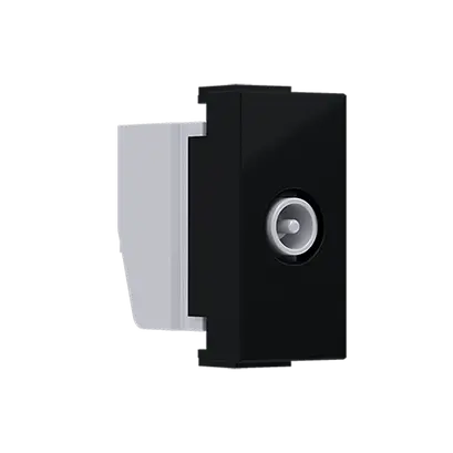 ^ MODYS TV-R SOCKET END-LINE MATT BLACK 1 M. IP20