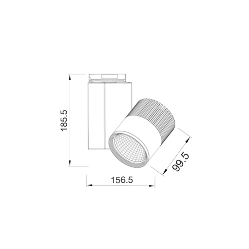 ПЪТНА СВЕТЛИНА СИВА  ЛЕД 30W 3000K 2WIRES 36° 2200LM 230V Ra80 - изображение 2