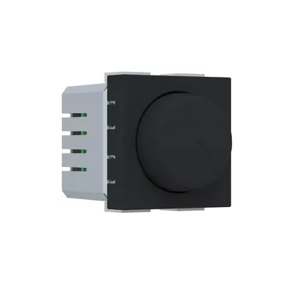^ MODYS ВЪРТЯЩ СЕРИЕН ДИМЕР LED (7-110W) 2ΣΤ. 250VAC IP20 МАТОВО ЧЕРЕН