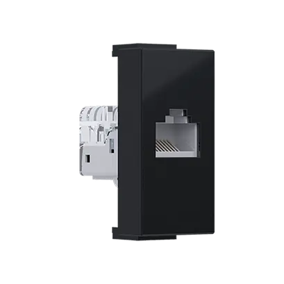 ^ MODYS КОНТАКТ ЗА ДАННИ МАТОВО ЧЕРЕН 1 M. RJ45 CAT.5Ε НЕЕКРАНИРАН IP20