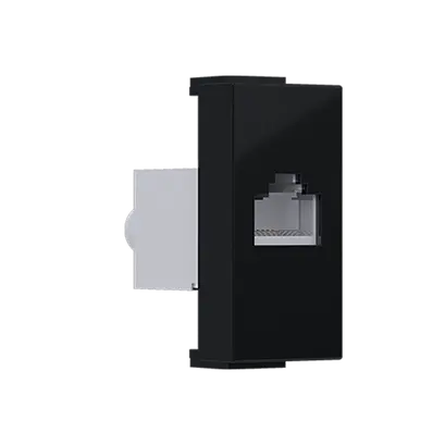 ^ MODYS КОНТАКТ ЗА ДАННИ МАТОВО ЧЕРЕН 1 M. RJ45 CAT.6 ЕКРАНИРАН IP20