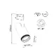 BLACK LED TRACK LIGHT 40W 4000K 4wires 15-60° 3100lm230VRa80 - изображение 2