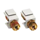 ^ MODYS 2XAUDIO АДАПТЕР LS 4MM KS БЯЛ