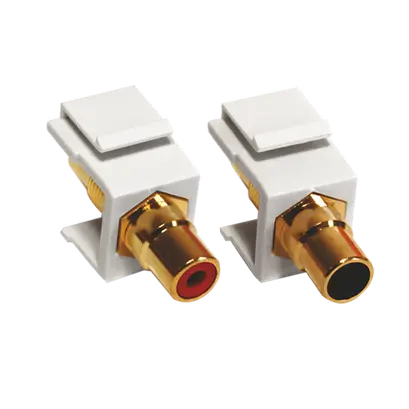 ^ MODYS 2XAUDIO ADAPTER RCA KS 1M WHITE