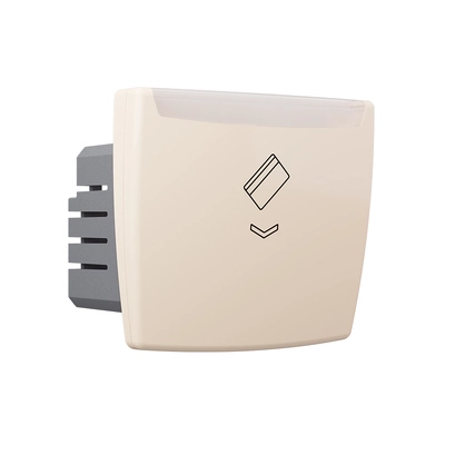 ^ MODYS MECHANICAL CARD SWITCH 220V 10A IP 20 IVORY