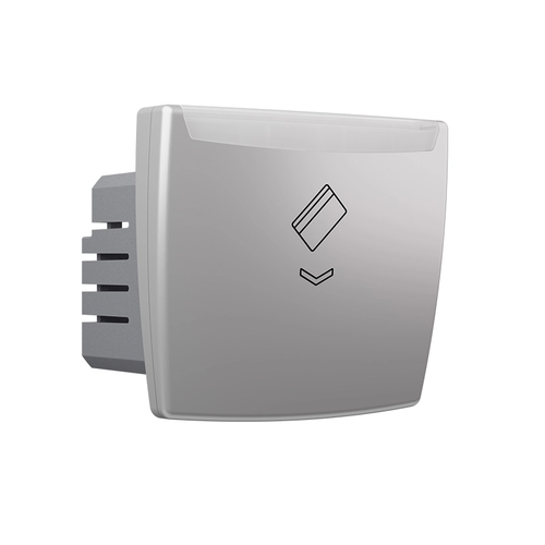 ^ MODYS МЕХАНИЧЕН КАРТОВ КЛЮЧ 220V 10A IP 20 СРЕБЪРЕН