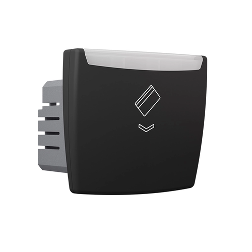 ^ MODYS МЕХАНИЧЕН КАРТОВ КЛЮЧ 220V 10A IP 20 МАТОВО ЧЕРЕН