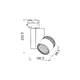GREY LED TRACK LIGHT 45W 3000K 4WIRES 36° 3200LM 230V Ra80 - изображение 2