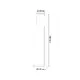 SMALL POLE No1032 ALUMINUM 65CM E27 GREY RAL7016M - изображение 2