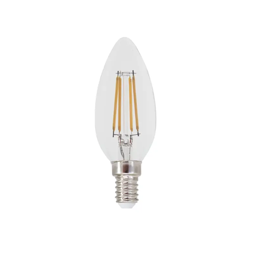 LED ФИЛАМЕНТ E14 ДИМИРУЕМА C35 5W 4000K 230V AC 690LM RA80 30000H 360°